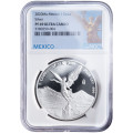 Mehika: srebrnik Libertad 1 onza 2020 – 1 oz .999 srebro, Casa de Moneda de México – NGC PF69 Ultra Cameo (MX0993X003598) numizmatika kovanci
