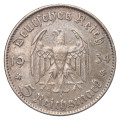 Nemčija (Tretji rajh): kovanec 5 Reichsmark 1934 F – Potsdamska cerkev, srebro .900, 13,73 g (DE1079X003662) numizmatika kovanci
