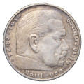 Nemčija (Tretji rajh): kovanec 5 Reichsmark 1935 D – Paul von Hindenburg, srebro .900, 13,91 g (DE1077X003628) numizmatika kovanci