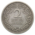 Nemčija - Weimarska republika: 2 Reichsmark 1931 E (DE1082X003249) numizmatika kovanci