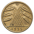 Nemčija (Weimarska republika): kovanec 10 reichspfennig 1935 G (DE1078X003694) numizmatika kovanci