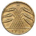 Nemčija (Weimarska republika): kovanec 10 Reichspfennig 1936 A (DE1077X003661) numizmatika kovanci