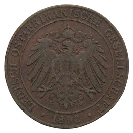 Nemška Vzhodna Afrika: 1 Pesa 1892 | Wilhelm II