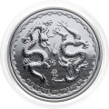 Niue: srebrnik Double Dragon BU 2 NZD 2018 1 oz .999 srebro, New Zealand Mint (NU0995X003755) numizmatika kovanci