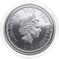 Niue: srebrnik Double Dragon BU 2 NZD 2018 1 oz .999 srebro, New Zealand Mint (NU0995X003755) numizmatika kovanci