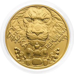 Niue: zlatnik Czech Lion (Češki lev) BU 50 NZD 2023 1 oz .9999 zlato, Czech Mint