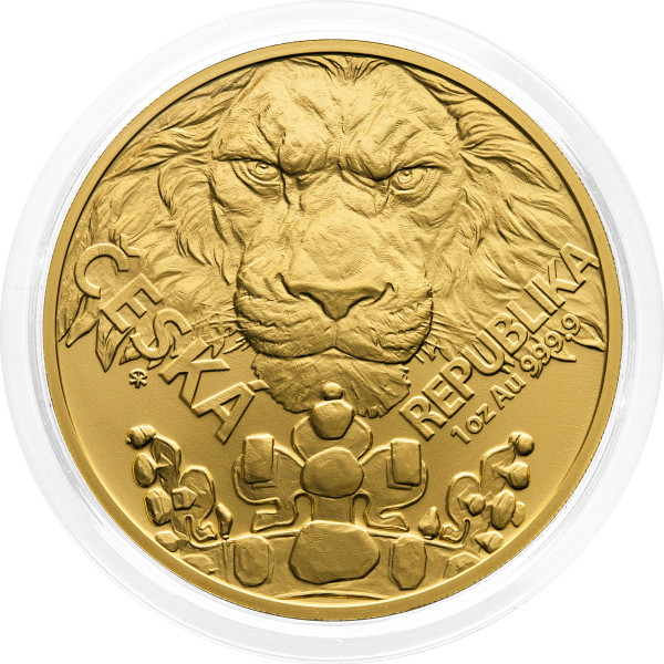 Niue: zlatnik Czech Lion (Češki lev) BU 50 NZD 2023 1 oz .9999 zlato, Czech Mint (NU0988X003519) numizmatika kovanci