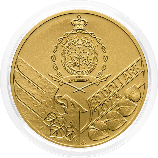 Niue: zlatnik Czech Lion (Češki lev) BU 50 NZD 2023 1 oz .9999 zlato, Czech Mint (NU0988X003519) numizmatika kovanci