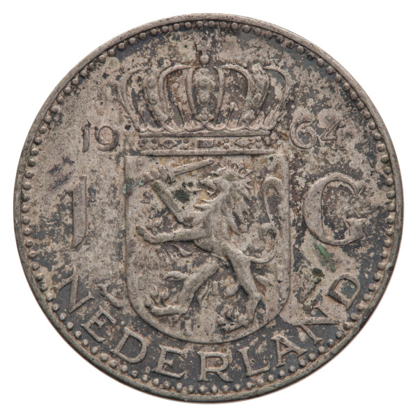 Nizozemska - Kraljevina: 1 Gulden 1964 | Juliana (NL1049X003247) numizmatika kovanci