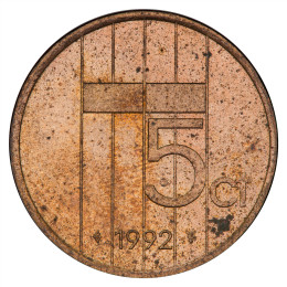 Nizozemska - Kraljevina: 5 Cents 1992 | Beatrix