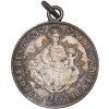  Ogrska (Habsburška monarhija): srebrni obesni kovanec 20 Kreuzer 1848 B – Ferdinand I., 7,09 g