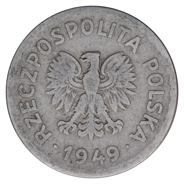 Poljska - Ljudska republika: 1 Zloty 1949 (SK1053X002944) numizmatika kovanci