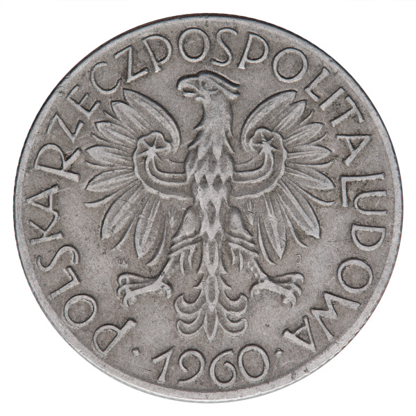 Poljska - Ljudska republika: 5 Zloty 1960 (SK1053X002952) numizmatika kovanci