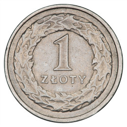 Poljska - Republika: 1 Złoty 1992