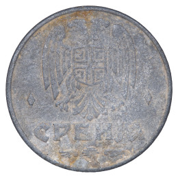 Srbija (nemška okupacija): kovanec 1 dinar 1942