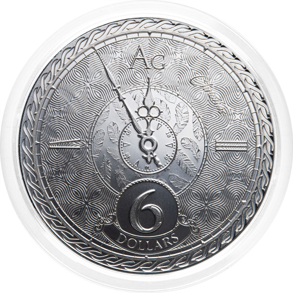 Tokelau: srebrnik Chronos BU 6 NZD 2020 1 oz .999 srebro, Pressburg Mint (TK0993X003758) numizmatika kovanci