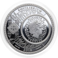 Tokelau: srebrnik Equilibrium BU 5 NZD 2018 1 oz .999 srebro, Pressburg Mint (TK0995X003757) numizmatika kovanci