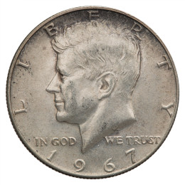 Združene države Amerike: Half Dollar 1967 - 11,63 g .400 Ag - Kennedy