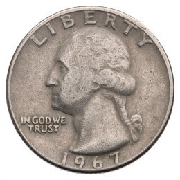 Združene države Amerike: Quarter Dollar 1967 - Washington