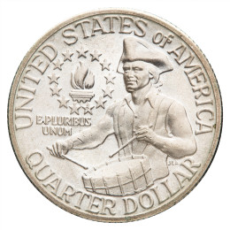 Združene države Amerike: Quarter Dollar 1976 S - 5,79 g .400 Ag - Washington Quarter | Bicentennial