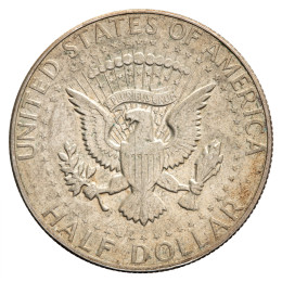 Združene države Amerike: srebrnik Kennedy Half Dollar 0,5 USD 1969-D 11,33 g .400 srebro, Denver Mint