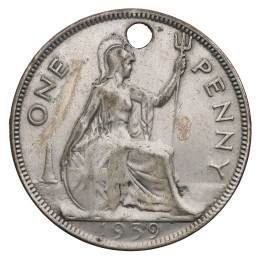 Združeno kraljestvo: 1 Penny 1939 | George VI