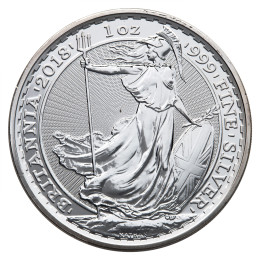 Združeno kraljestvo: srebrni kovanec Britannia 2 GBP 2018 1 oz BU .999 srebro, The Royal Mint