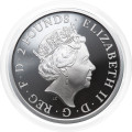 Združeno kraljestvo: srebrni kovanec The Queen’s Beasts Griffin of Edward III 2 GBP 2021 1 oz PP 999 srebro, Royal Mint (GB0991X003752) numizmatika kovanci
