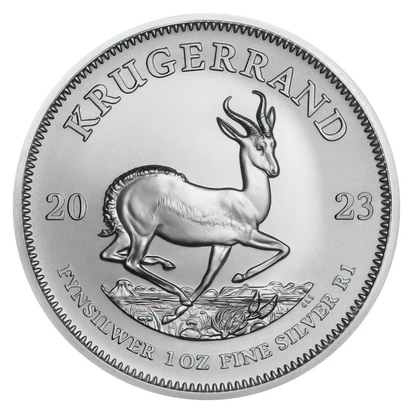 Južna Afrika: lot 25 srebrnikov Krugerrand 1 Rand ST 2023 1 oz .999 srebro, South African Mint (ZA0990X002447T) numizmatika kovanci