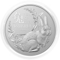 Avstralija: 1 AUD 2023 - 1oz .999 Ag BU - Lunar RAM I - ZAJEC (AU0990X002448) numizmatika kovanci