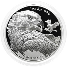 Samoa: srebrnik Golden Eagle BU 2 Dollars 2023 1 oz .999 srebro