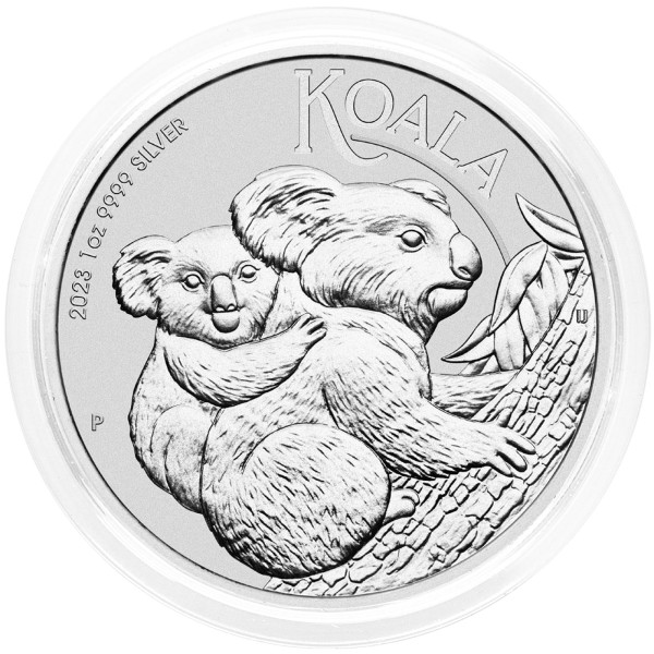 Avstralija: srebrnik Koala 1 AUD BU 2023 1 oz .9999 srebro, Perth Mint (AU0990X002457) numizmatika kovanci
