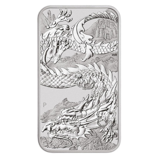 Avstralija: 1 AUD 2023 - 1 oz .9999 Ag ST - Rectangular Dragon (AU990X002473) numizmatika kovanci