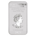 Avstralija: 1 AUD 2023 - 1 oz .9999 Ag ST - Rectangular Dragon (AU990X002473) numizmatika kovanci