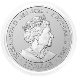 Avstralija: 1 AUD 2023 - 1oz .999 Ag BU - Rough-Toothed Dolphin