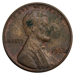 Združene države Amerike: 1 Cent 1966 - Lincoln Cent