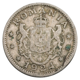 Romunija - Kraljevina: 1 LEU 1924 | Ferdinand I