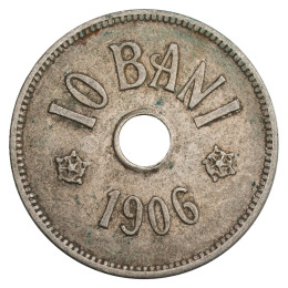 Romunija - Kraljevina: 10 BANI 1906 J | Carol I