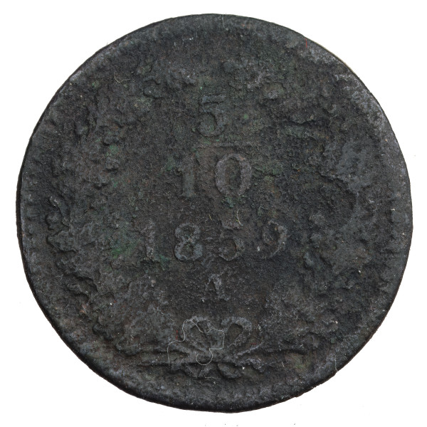 Avstrijsko cesarstvo: 5/10 Kreuzer 1859 A | Franz Joseph I (AT1155X002590) numizmatika kovanci