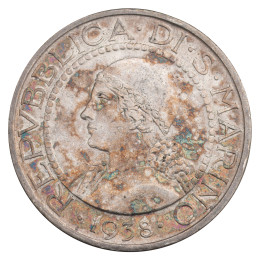 San Marino: 5 lire 1938