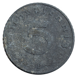 Nemčija - Tretji Rajh: 5 Reichspfennig 1941 B