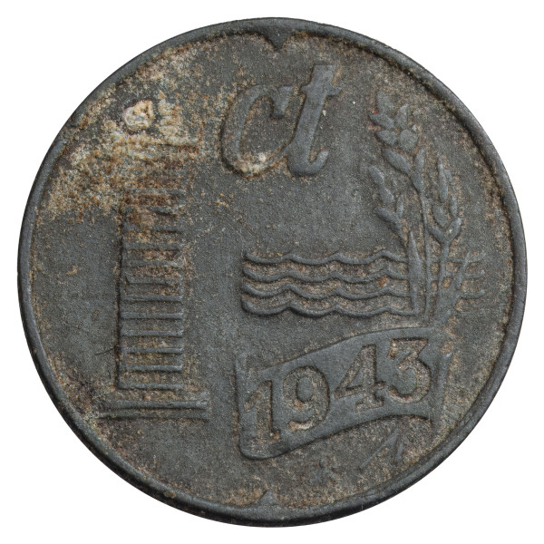 Nizozemska - Kraljevina: 1 Cents 1943 | Nemška okupacija (NL1070X002632) numizmatika kovanci