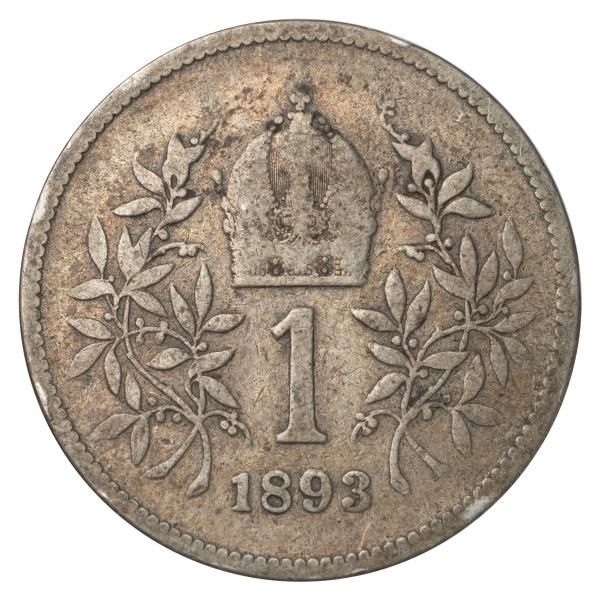 Avstro-Ogrska: 1 Corona 1893 | Franz Joseph I (AT1120X002688) numizmatika kovanci