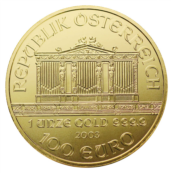 Odkup Avstrija 100 EUR 2003 1 oz zlato (.9999) – BU (OD2000X00004) numizmatika kovanci